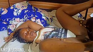 black babe's wild fuck with dirty talk!