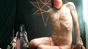 Does gay whore take hard anal with feet?