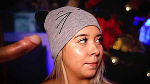 boyfriend cums on face