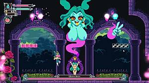 flip witch pixel hentai game ep 13 huge cock titjob and facial