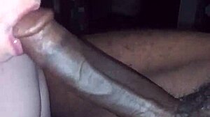 She says, 'I love sucking this black cock'