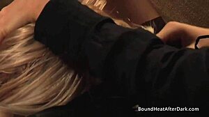 Watch me teach my slave with golden strap on