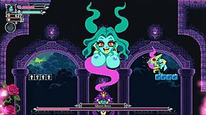 flip witch pixel hentai game ep 13 huge cock titjob and facial