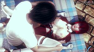 I love exploring Honey Select 2 with its redhead anime characters