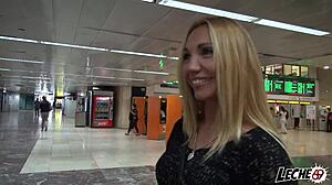 Blonde Pornstar Deepthroats Bum For Ginger