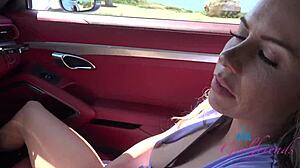 Summer Vixen Rubs Pussy And Fingers Herself On Naughty Car Ride
