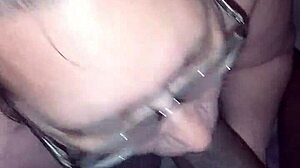 She says, 'I love sucking this black cock'