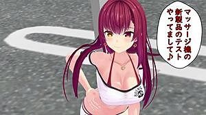 Bold NTR lesbians scissoring with vibrators in intense hentai sex