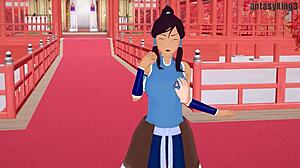 Avatar Korra's perfect blowjob in hentai 😘