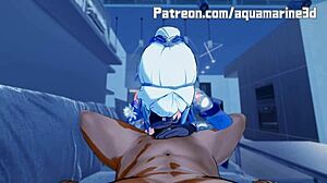 Jingliu in Honkai Star Rail hentai.