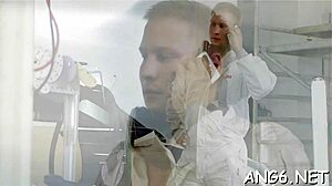 Lusty brunette zuzana enjoys a wet session