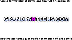 Ljubka azijka Katana hrepeni po zrelom Eddiejem vročem starčku v svoji tesni najstniški 18+ režici