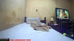 she begged for a quick fuck and got cum on her ass