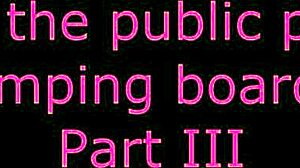 Captured At The Public Swimming Pool Jumping Board