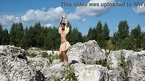 Topless Dance In White Stone Quarry