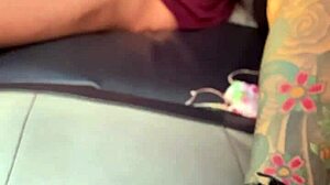 Latina milf teacher deepthroats in parking lot