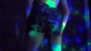 Tiffany the sexy shemale fucks in the club 😈