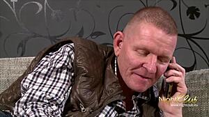 Watch the stepfather bend her over and fuck her hard in doggystyle