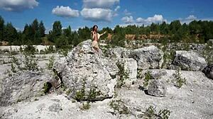 Topless Dance In White Stone Quarry