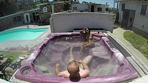 dayanara in hot tub pov