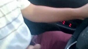 Milf Provokes Driver For Blowjob Inside Car