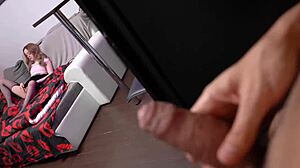 yo, caught my stepcousin jerking off, so hot!