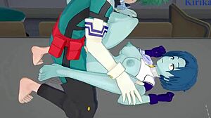 Toru Hagakure's Intense Emotional Sex In My Hero Academia Hentai.