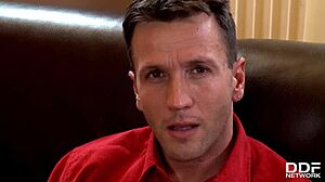 Sexy Stripper Linet Deepthroats on the Job.