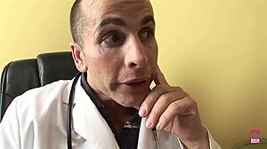 Skinny blonde gets intensely fucked by doctor