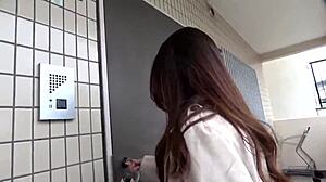 Japanese half-beauty Leona unleashes wild passion in intense homemade sex