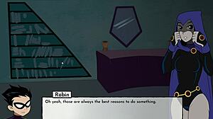 In 18Titans part 4, Raven indulges in intense masturbation