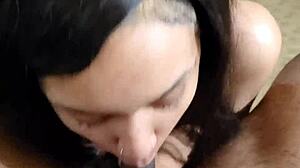 i can't resist the bikini dancer's deepthroat blowjob