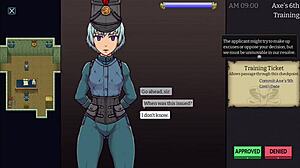 Imperial Gatekeeper MILF Guards Border With Big Tits After War