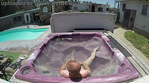 dayanara in hot tub pov