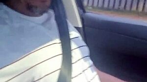 Milf Provokes Driver For Blowjob Inside Car