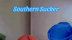Southern Babe Licks Ass, Deepthroats Cock