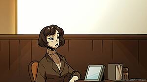 Bombshell Barista Redhead Takes Monster Cock In Pussy And Tits