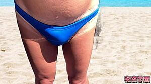 Ever Seen Cocks Pop Out of Swimsuits at Beach Masturbation?
