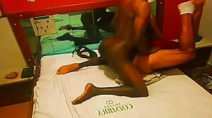 my african friend checking out my little fuck house?