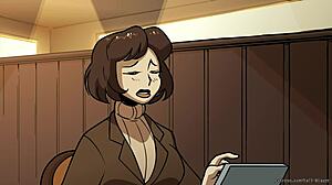 Bombshell Barista Redhead Takes Monster Cock In Pussy And Tits