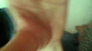 Mistress, uh, givin’ hard fuck to her slave with strapon, ya know!