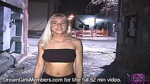 hot blonde gets naked in ybor city?