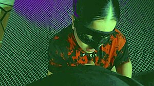 Caught my stepdad watching - wanna see me give a deepthroat and take his cum?