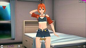 big tits couple bends over for doggy rimjob and ass licking