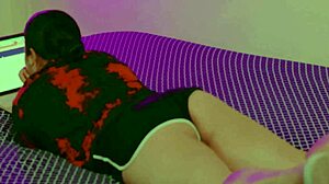 Caught my stepdad watching - wanna see me give a deepthroat and take his cum?