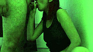 horny babe performs oral and gets doggystyle fucked at party - roxxyerotix