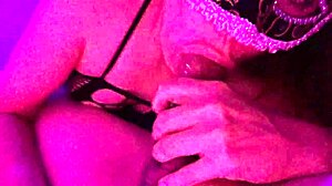 black net outfit on, ready to deepthroat a big cock.