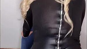 Blonde Italian Beauty Feels Passion with Big Tits