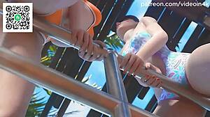 Dva Tracer Widow Licks Mercys Pussy In Overwatch Hentai