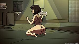 Bombshell Barista Redhead Takes Monster Cock In Pussy And Tits